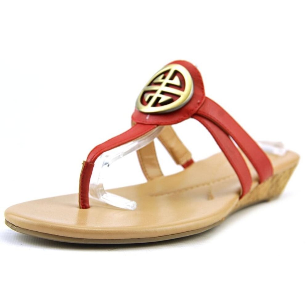 Women Open Toe Synthetic Wedge Sandal